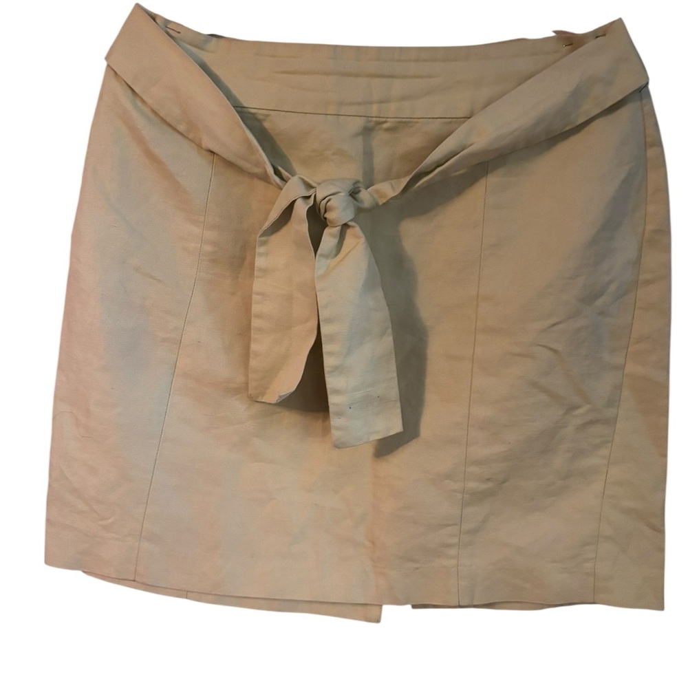 Banana Republic Tan Skirt with Tie Detail